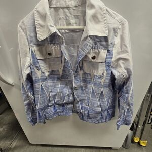 Erin London Blue and White Jacket